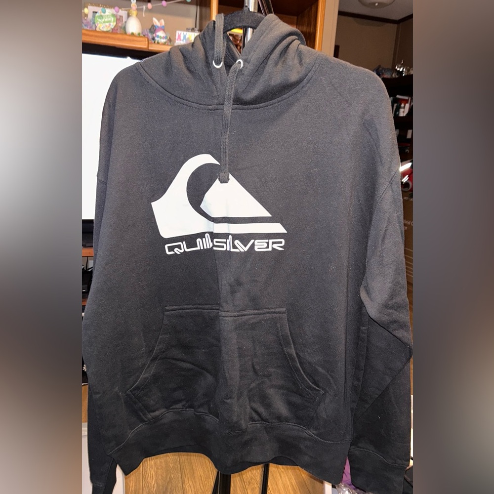 Quiksilver Black Hoodie NWOT